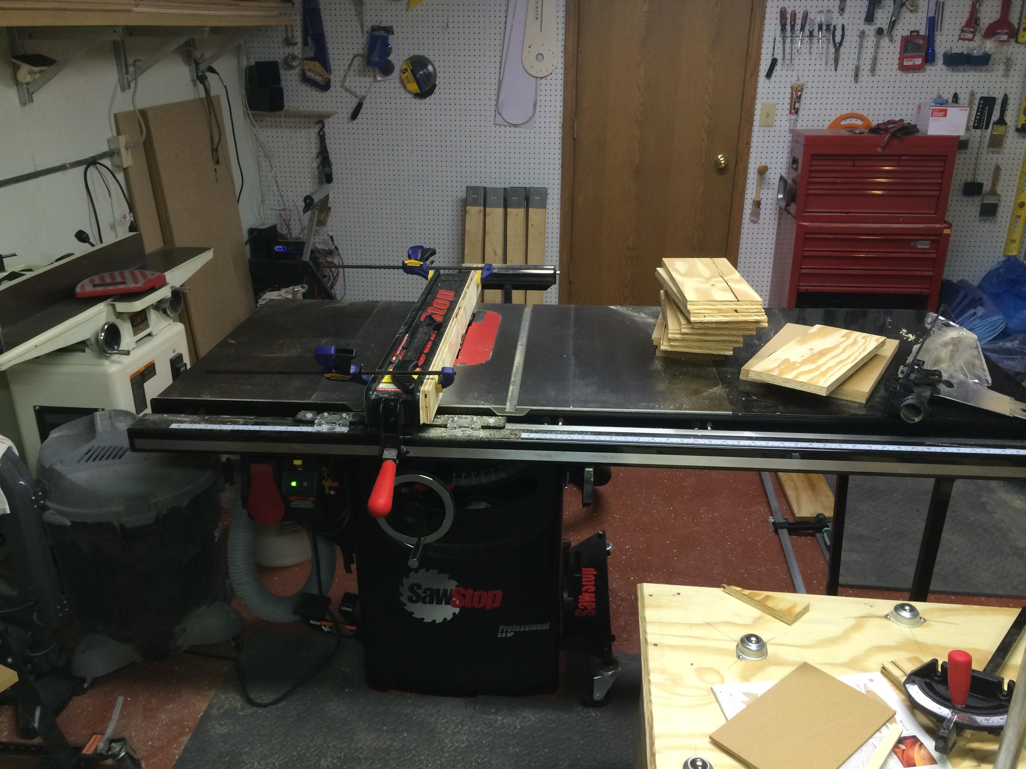 SawStop cabinet saw setup 6